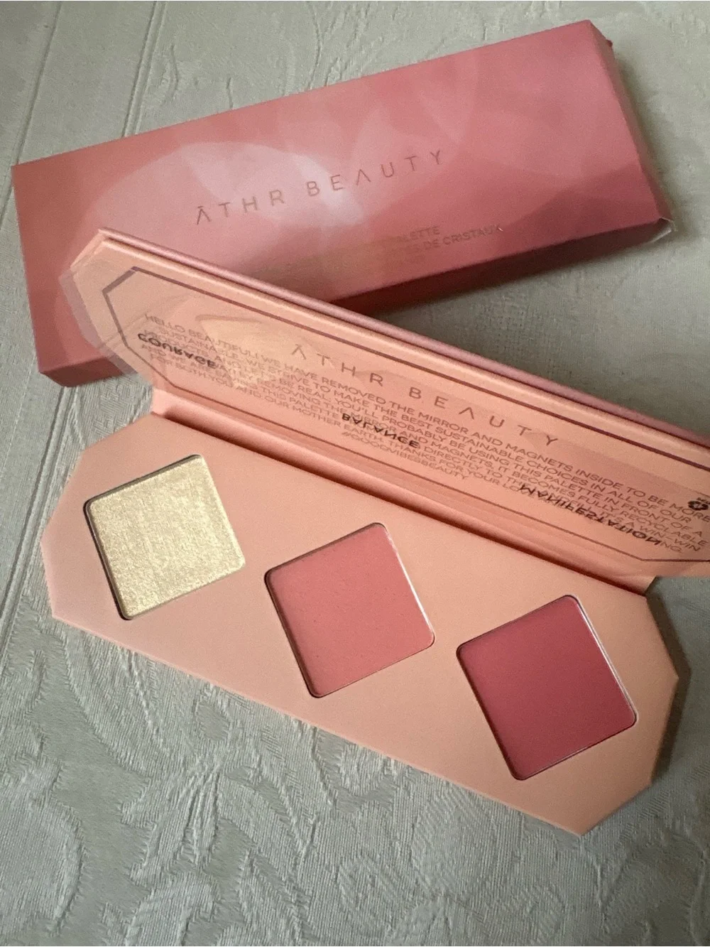 Athr Beauty Crystal Charged Cheek Blush Palette in Amber BNIB